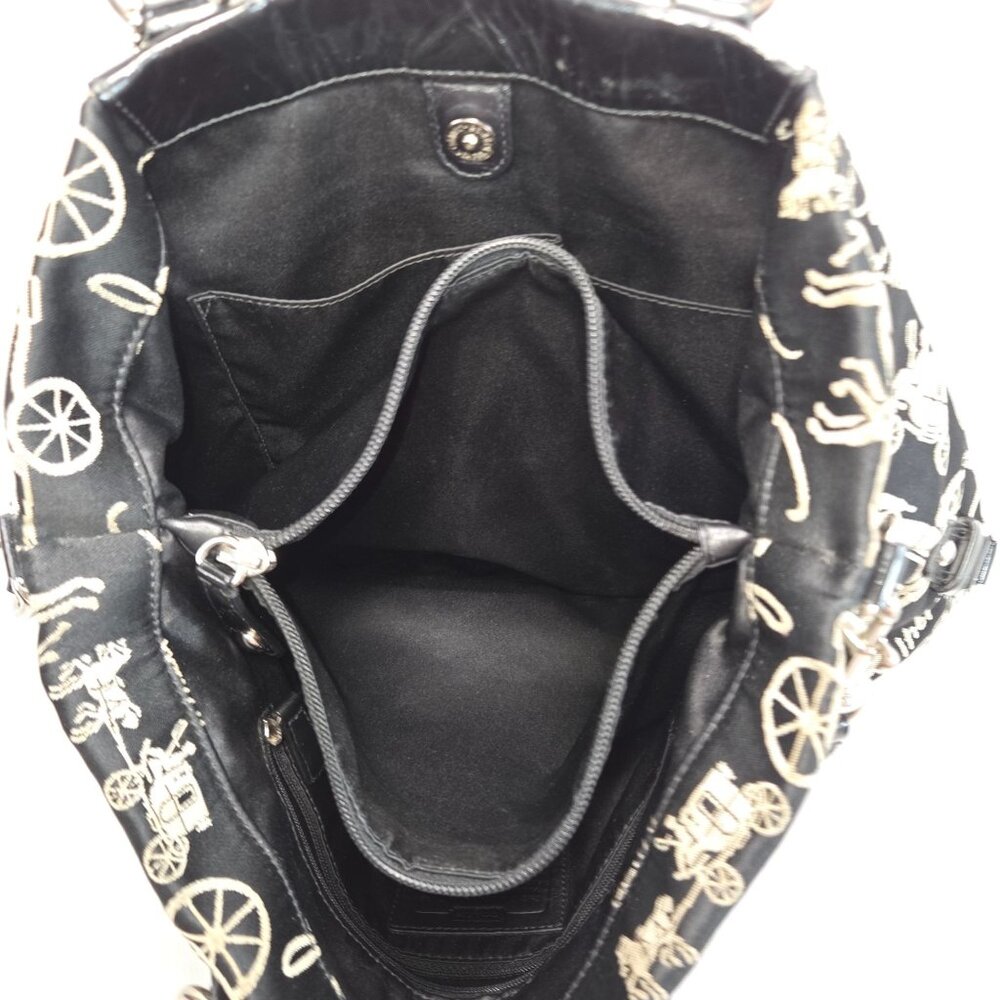 Coach Ashley F15656 Black Horse & Carriage Anniversary Satchel Handbag Purse - Picture 14 of 15